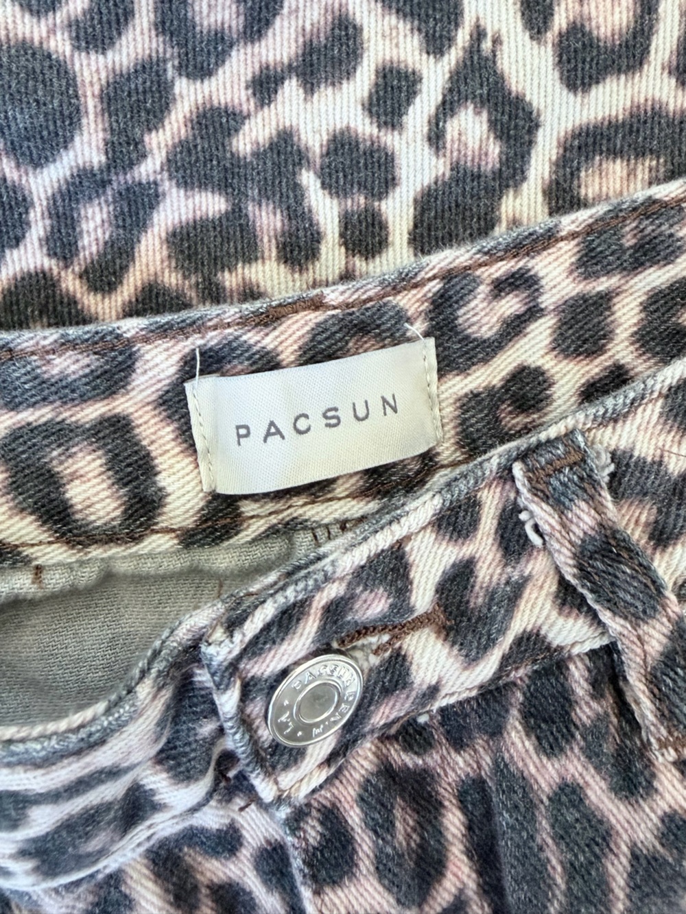 PacSun Leopard Print Jeans - Casey Low Rise - Picture 2 of 4